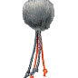 4126 Трикси Мяч меховой с веревками 4 см (4126100)