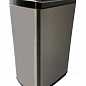 Сенсорное мусорное ведро JAH 30 л прямоугольное с внутренним ведром тёмно-серебряный металлик (6398)