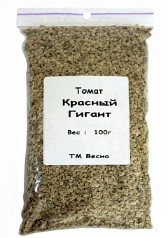 Томат "Червоний гігант" ТМ "Весна" 100г21