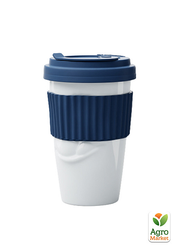 Чашка с крышкой Tassen "Вкуснота", (400 мл), фарфор, синий (TASS29004) - фото 4