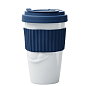 Чашка с крышкой Tassen "Вкуснота", (400 мл), фарфор, синий (TASS29004)