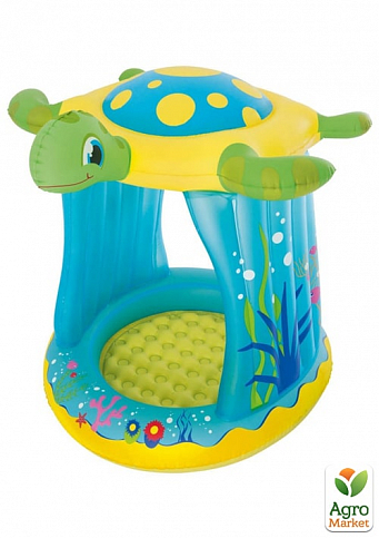 Детский надувной бассейн "Черепаха" с навесом 109х96х94 см ТМ "Bestway" (52219)