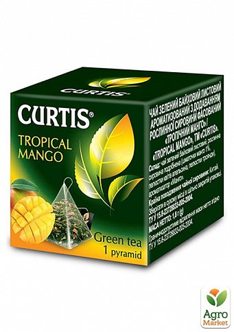 Чай Tropical Mango ТМ "Curtis" пірамідка 1.8г