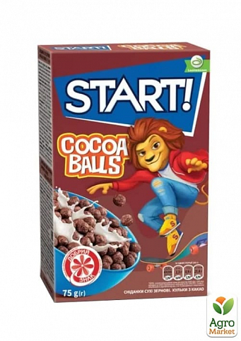Кульки з какао ТМ "Start" 75г