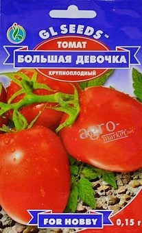 Томат "Велика дівчинка" ТМ "GL SEEDS" 0.15г1