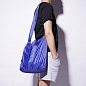 Складна компактна сумка-шоппер синя SShopping bag to roll up SKL11-322287