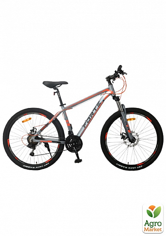 Велосипед FORTE EXTREME размер рамы19" размер колес 27,5" серо-красный(оранжевый) (117152)