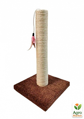 ЕнімАлл Драпко-стовпчик Сизаль 47 см з пір'ям (1900560)