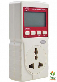 Вимірювач споживання електроенергії (ватметр) 16A BENETECH GM892