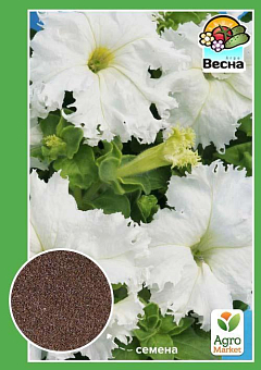 Петунія "Снігова королева" ТМ "Весна" 0.3г10