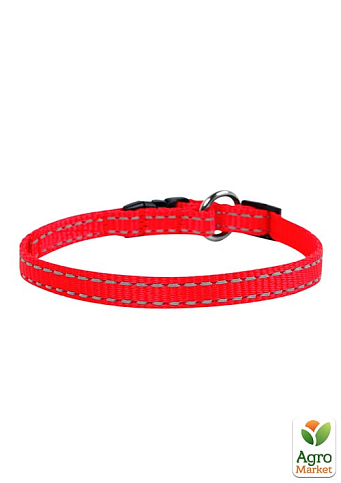 Ошейник "Dog Extremе" из нейлона регулируемый (ширина 15мм, длина 23-35см) красный (01573) - фото 2