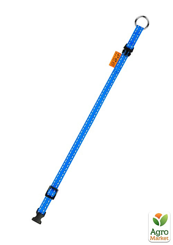 Ошейник "Dog Extremе" из нейлона регулируемый (ширина 15мм, длина 23-35см) голубой (01572) - фото 2