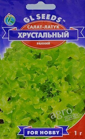 Салат-латук "Хрустальный" ТМ "GL SEEDS" 1г