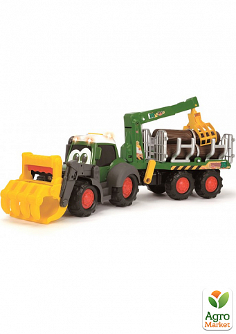 Трактор лісника АВС «Фендт» з краном, зі звуковим і світловим ефектами, 65 см, 12 міс. Dickie Toys - фото 3