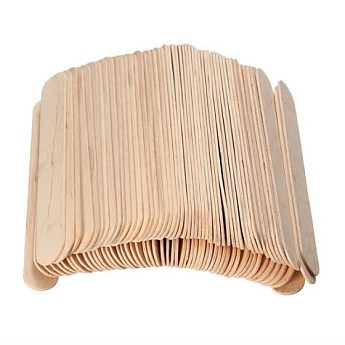 Шпателі дерев'яні для депіляції 50 штук в упаковці SKL11-306059