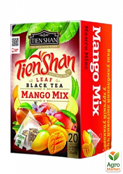 Чай чорний (Манго мікс) пачка ТМ "Тянь-Шань" 20 пірамідок1