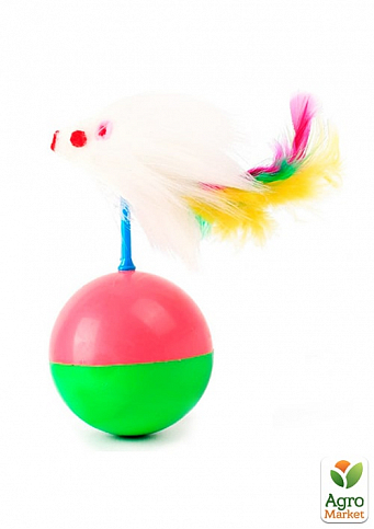 Игрушки Игрушка Мяч резиновый с мышкой 5,5 см 3333 (7065640)