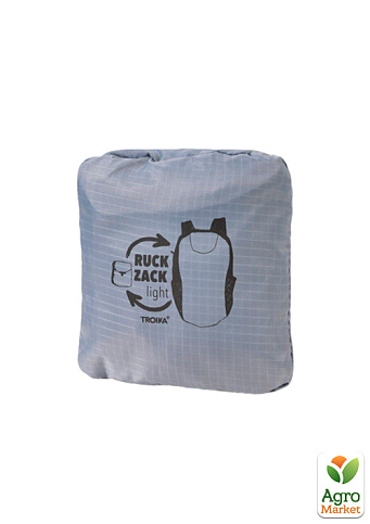 Рюкзак складной Troika, серый (RUC04/GY) - фото 3