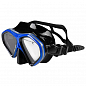 Набір для плавання маска та трубка Dolvor 289PVC чорно-синій SKL83-282738 цена