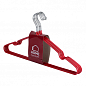 Вешалка для одежды Idea Home металлическая в силиконе 40,5*21 см (8 шт) Красный (6722136)
