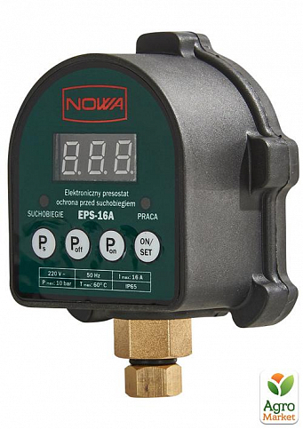 Электронное реле давления с защитой от сухого хода NOWA EPS-16A