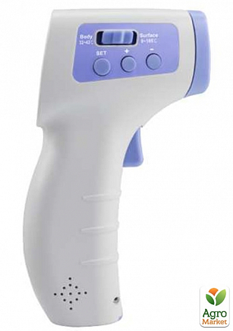 Безконтактний інфрачервоний термометр (пірометр) для вимірювання температури тіла або поверхні 0~100°C, WINTACT WT3652 - фото 3