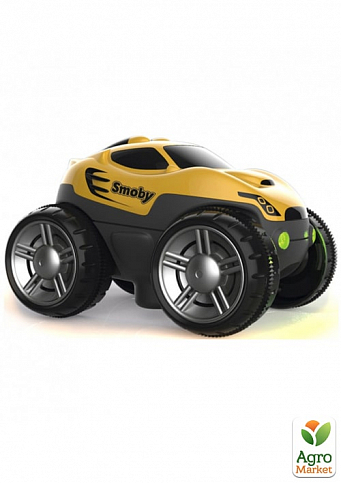 Машинка к треку "Флекстрим" со световыми эффектами и съемным корпусом, желтая, 4+ Smoby Toys