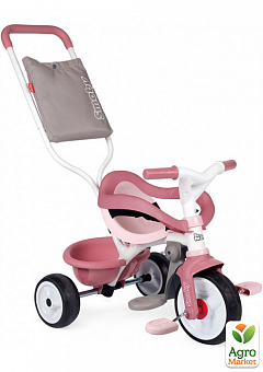 Детский металлический велосипед 3 в 1 "Би Муви. Комфорт", розовый, 68 х 52 х 101 см, 10 мес. Smoby Toys2