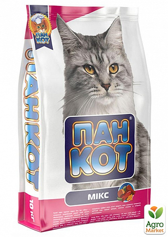 Корм для котов ПанКот Микс 10 кг
