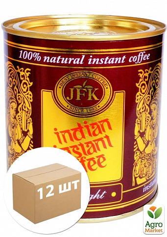 Кофе Инстант Индиан (железная банка) ТМ "JFK" 180г упаковка 12шт