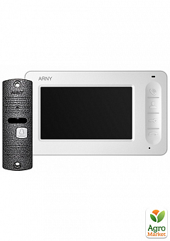 Комплект відеодомофону Arny AVD-4005 white + gray v.21