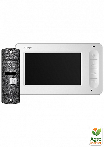 Комплект видеодомофона Arny AVD-4005 white+gray v.2