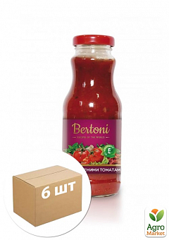 Соус с Вялеными томатами ТМ "Bertoni" 280г (стекло) упаковка 6шт2