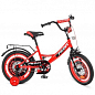 Велосипед детский PROF1 18д. Original boy,SKD45,фонарь,звонок,зеркало,доп.кол., красно-черный (Y1846)