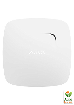 Бездротовий датчик диму Ajax FireProtect white з температурним сенсором1