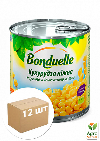 Кукурудза (залізна банка) ТМ "Бондюель" 170г упаковка 12шт