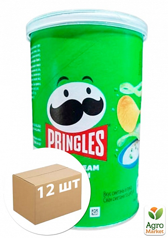 Чіпси ТМ "Pringles" Cheese Onion (Сир-цибуля) 40 г упаковка 12 шт