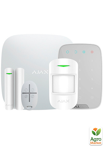 Комплект бездротової сигналізації Ajax StarterKit + KeyPad white
