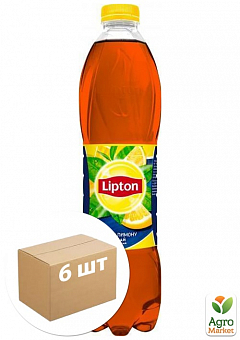 Черный чай (Лимон) ТМ "Lipton" 1,5л упаковка 6шт1