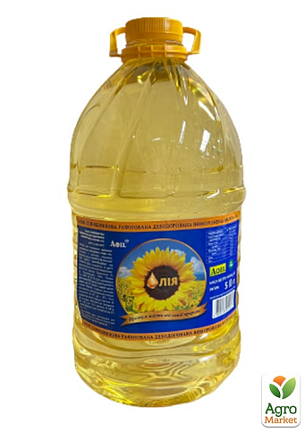 Олія соняшникова (рафінована) ТМ "Аойл" 5л упаковка 3 шт - фото 2