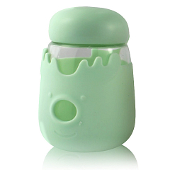 Кружка зі скла з кришкою у силіконовому захисті Sweet Feeling зелена SKL11-2036921