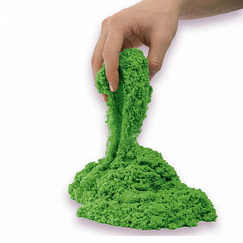 Пісок для дитячої творчості - KINETIC SAND COLOUR (зелений, 907 g) - фото 2