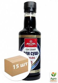 Соус соєвий для суші ТМ "AKURA" 200 мл упаковка 15 шт2