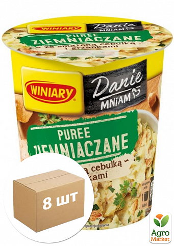 Пюре картопляне швидкого приготування (Цибуля з грінками) ТМ "Winiary" 59г упаковка 8 шт
