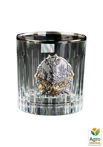 Набор для виски "Охота" Boss Crystal, 6 бокалов, платина, серебро, золото, хрусталь (B6MYS2PG) - фото 3