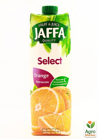 Апельсиновый нектар Новый дизайн ТМ "Jaffa" tpa 0,95 л в