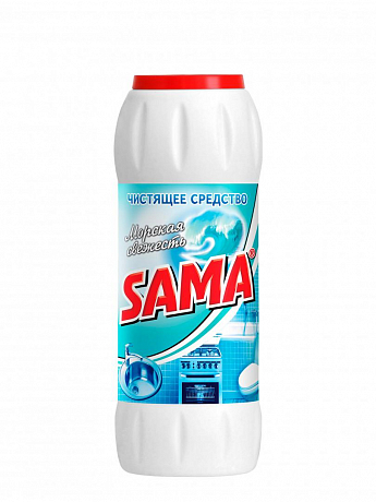 Порошкообразное чистящее средство "SAMA" 500 г (морская свежесть)