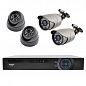 Комплект видеорегистратор+камеры KN7904DP
