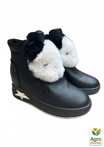 Жіночі зимові черевики DSOHJ8553-1 37 23.5см Чорні - фото 2