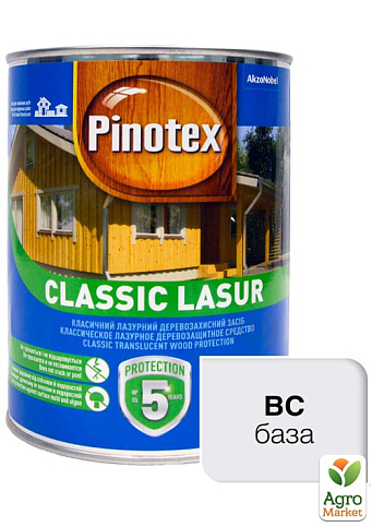 Лазурь Pinotex Classic Lasur Бесцветный 1 л
